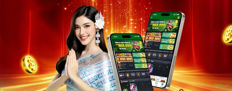 Comparação APP mobile vs versão web da 535bet